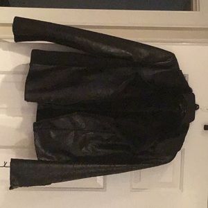 Faux suede coat size large new